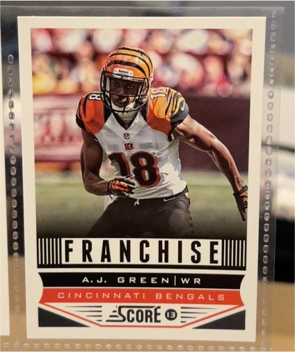 2013 Panini Score #273 A.J. Green Franchise Cincinnati Bengals — front