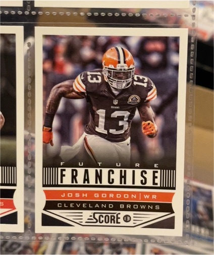 2013 Score #306 Josh Gordon Future Franchise Cleveland Browns — front