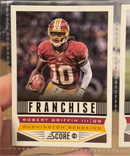 2013 Score #298 Robert Griffin III Franchise — front