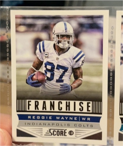 2013 Score #280 Reggie Wayne — front