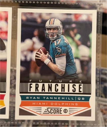 2013 Panini Score #315 Ryan Tannehill Future Franchise Miami Dolphins — front