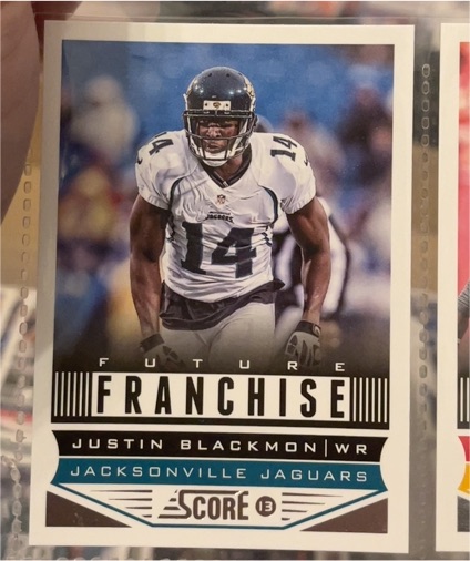 2013 Score Future Franchise #313 Justin Blackmon — front