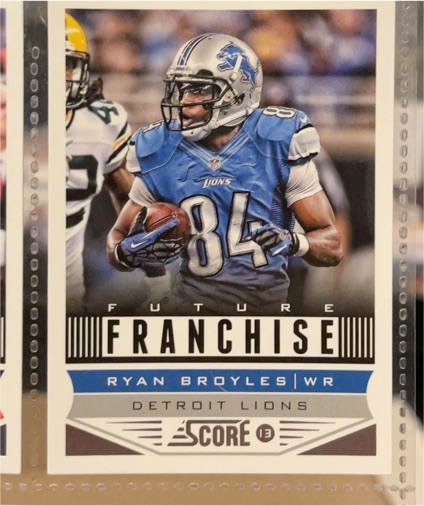 2013 Score #309 Ryan Broyles — front