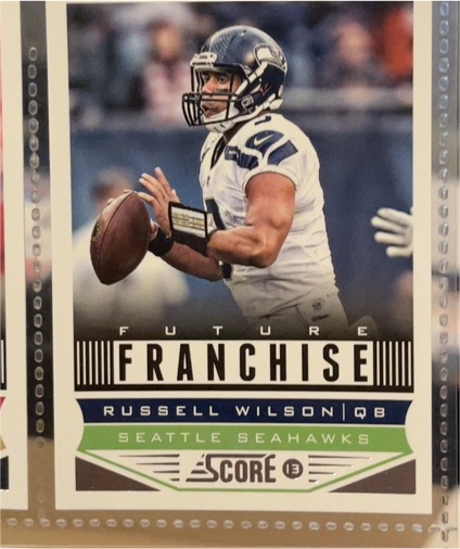 2013 Panini Score #327 Russell Wilson Future Franchise — front