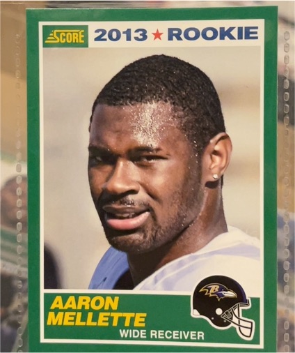 2013 Score #332 Aaron Mellette Rookie — front