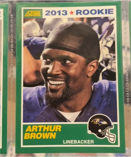 2013 Score #338 Arthur Brown Rookie — front