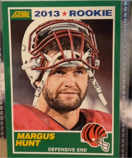 2013 Score #399 Margus Hunt Rookie — front