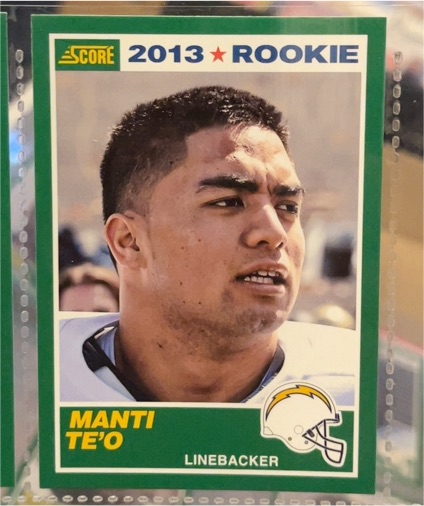 2013 Panini Score #395 Manti Te'o Rookie — front