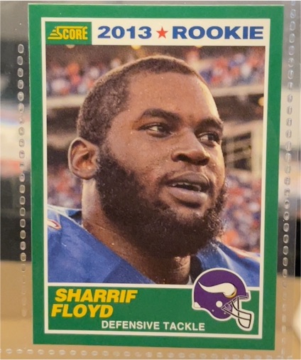 2013 Score #417 Sharrif Floyd Rookie — front