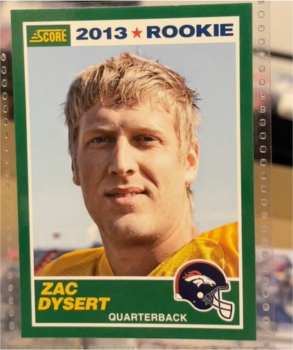 2013 Score #438 Zac Dysert — front