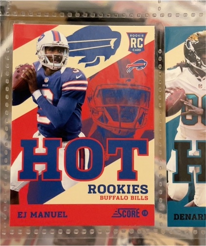2013 Score Hot Rookies #17 EJ Manuel — front