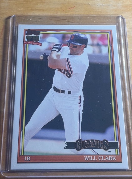 2026 Topps 1991 Throwback #T91-11 Will Clark — front