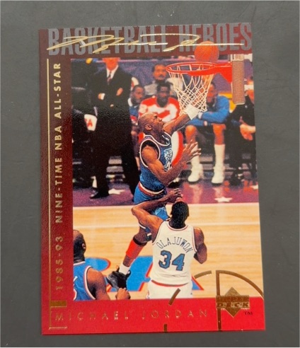 1994 Upper Deck Basketball Heroes #41 Michael Jordan — front