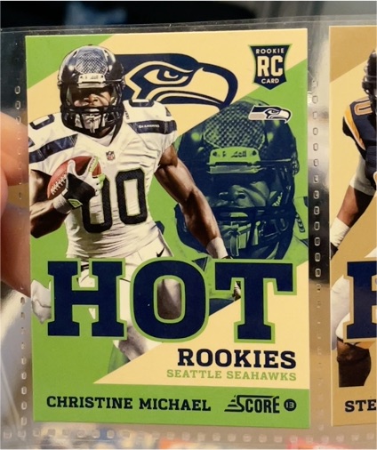 2013 Score #29 Christine Michael Hot Rookies — front