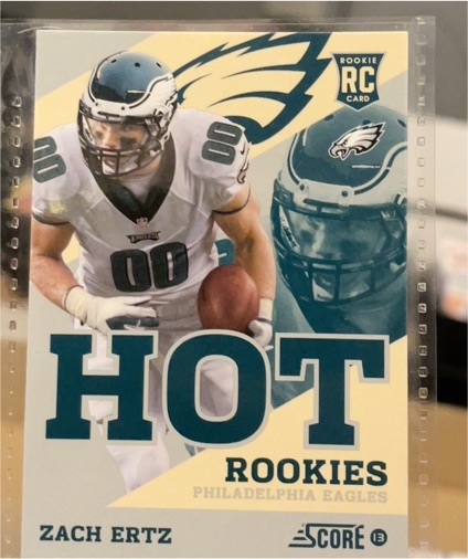 2013 Score #22 Zach Ertz Hot Rookies — front