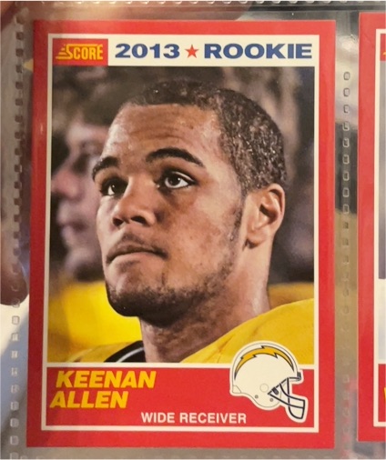 2013 Score #384 Keenan Allen Rookie — front