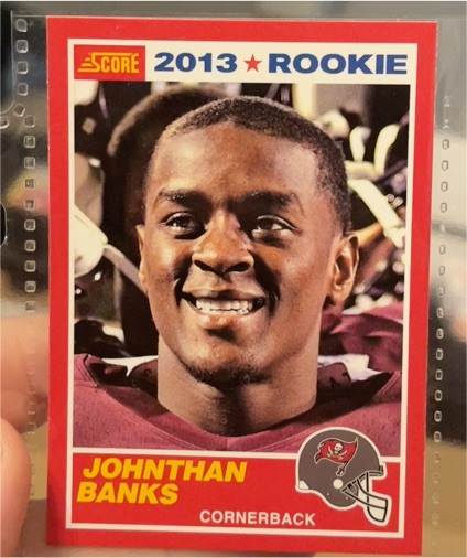 2013 Score #375 Johnthan Banks Rookie — front