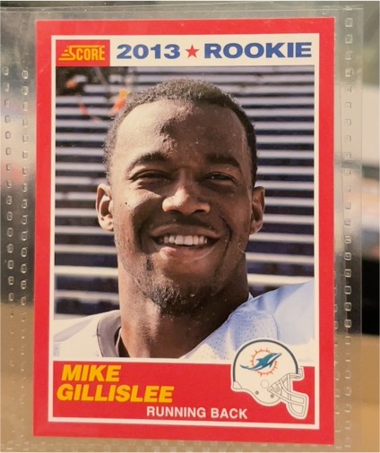 2013 Score #408 Mike Gillislee — front