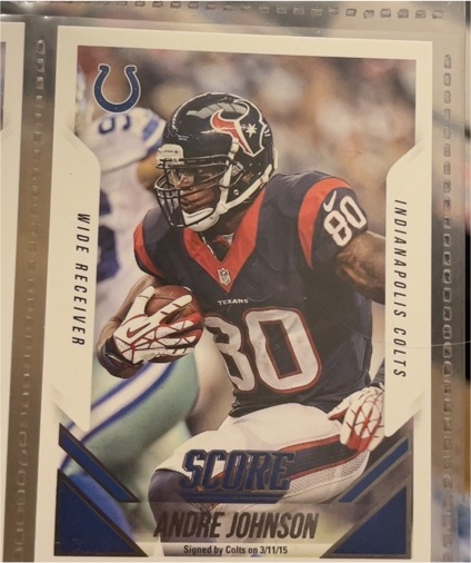 2015 Panini Score #27 Andre Johnson — front