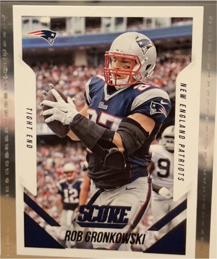 2015 Panini Score #56 Rob Gronkowski — front