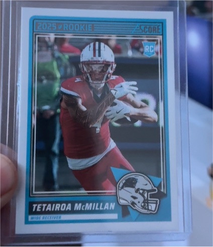 2025 Score #17 Tetairoa McMillan — front
