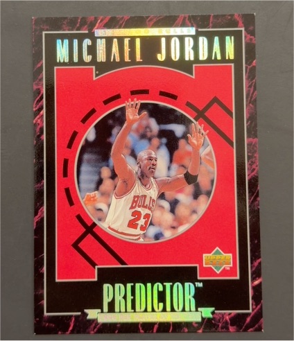 1995-96 Upper Deck #R3 Michael Jordan Predictor — front