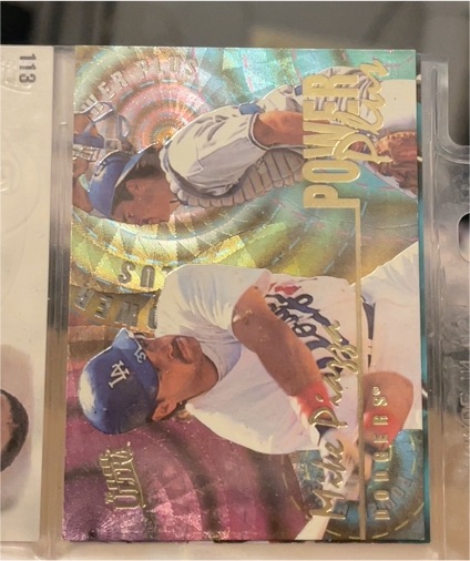 1996 Fleer Ultra #6 Mike Piazza Power Plus — front
