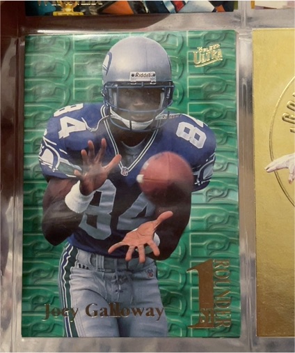 1995 Fleer Ultra #10 Joey Galloway 1st Rounder — front