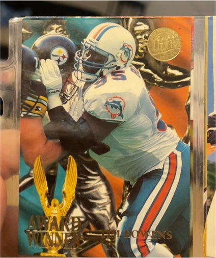 1995 Fleer Ultra Award Winner #1 Tim Bowens — front