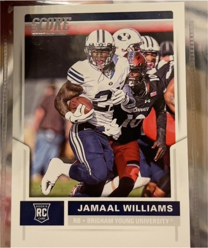 2017 Panini Score #394 Jamaal Williams Rookie — front