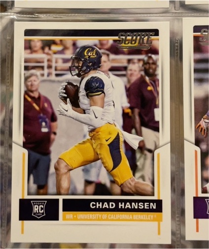 2017 Panini Score #404 Chad Hansen — front