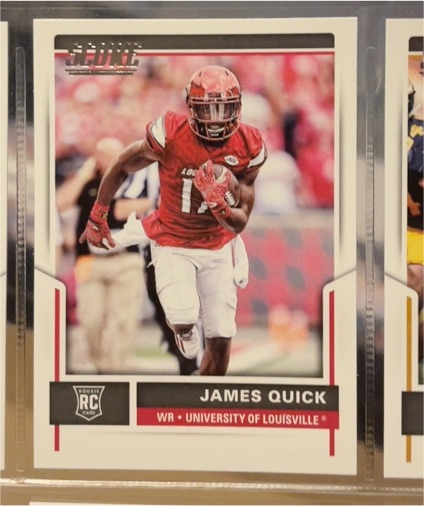 2017 Score #398 James Quick — front