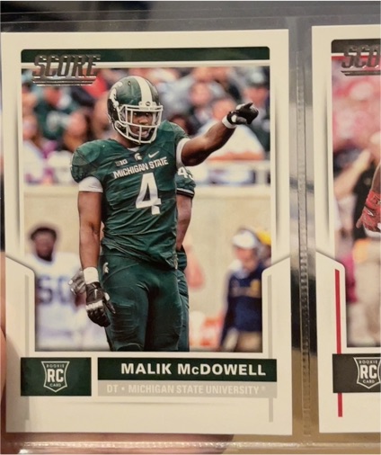 2017 Score #397 Malik McDowell — front