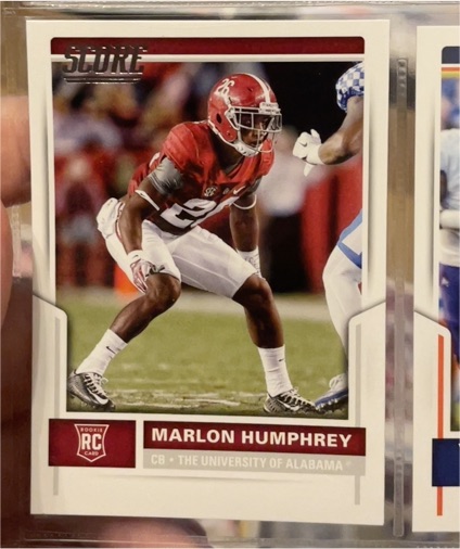 2017 Score #409 Marlon Humphrey — front