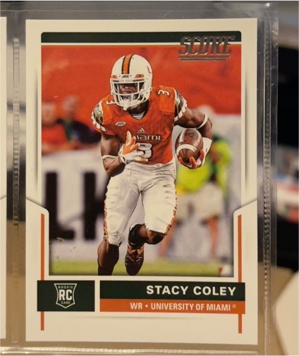 2017 Score #408 Stacy Coley — front