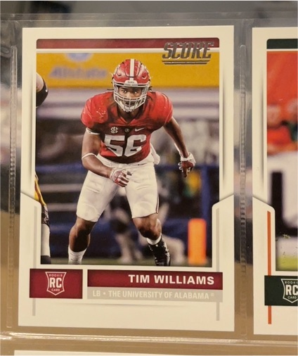 2017 Score #407 Tim Williams — front