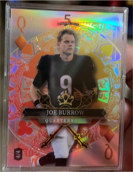 2026 Wild Card 5 Card Draw Black Tie Edition #5 Joe Burrow — front