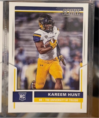 2017 Panini Score #423 Kareem Hunt — front