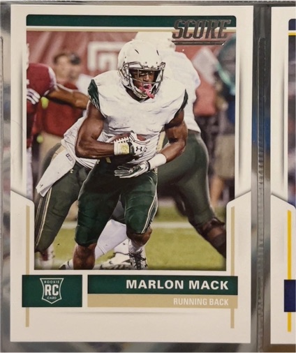 2017 Score #422 Marlon Mack — front