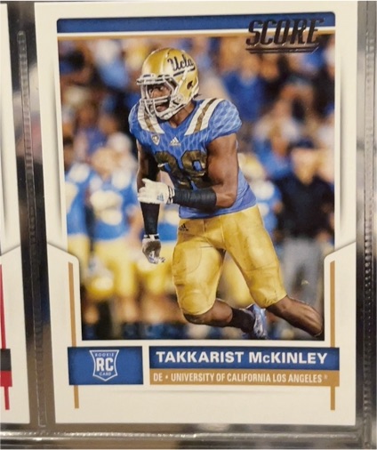 2017 Score #417 Takkarist McKinley — front