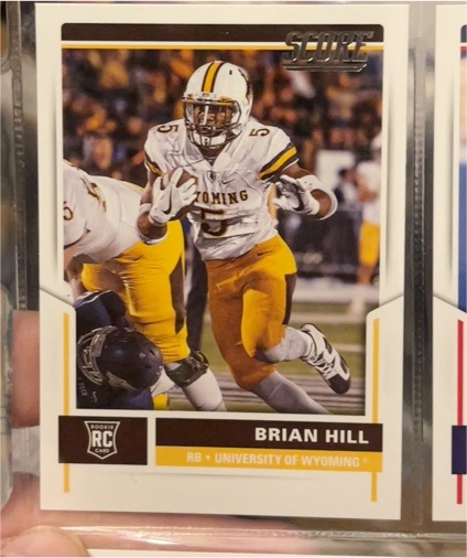 2017 Score #424 Brian Hill — front