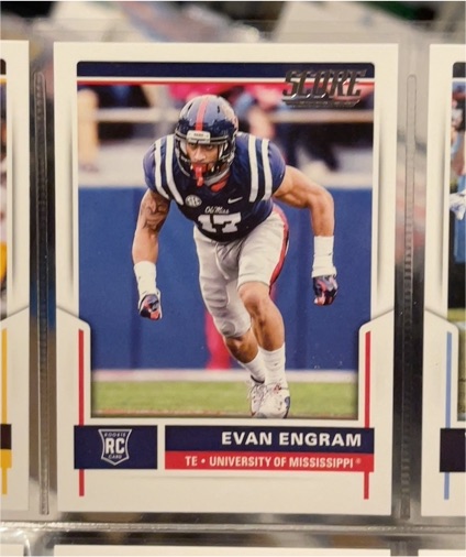 2017 Panini Score #425 Evan Engram Rookie — front