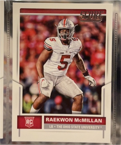 2017 Score #440 Raekwon McMillan — front