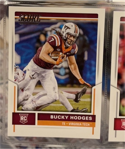 2017 Score #439 Bucky Hodges RC Virginia Tech Hokies — front