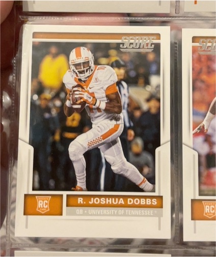 2017 Panini Score #436 R. Joshua Dobbs — front