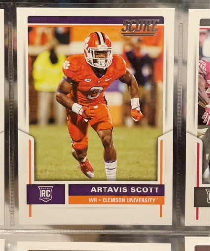 2017 Panini Score #434 Artavis Scott — front