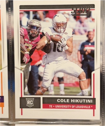 2017 Score #435 Cole Hikutini — front