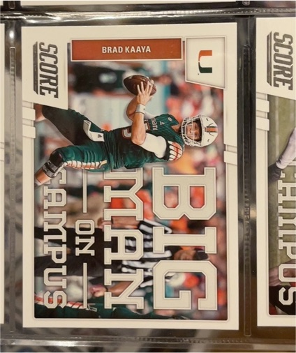 2017 Panini Score #13 Brad Kaaya Big Man on Campus — front