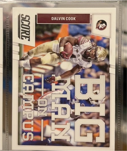 2017 Score #7 Dalvin Cook Big Man on Campus — front