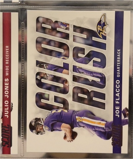 2017 Panini Score #10 Joe Flacco Color Rush — front
